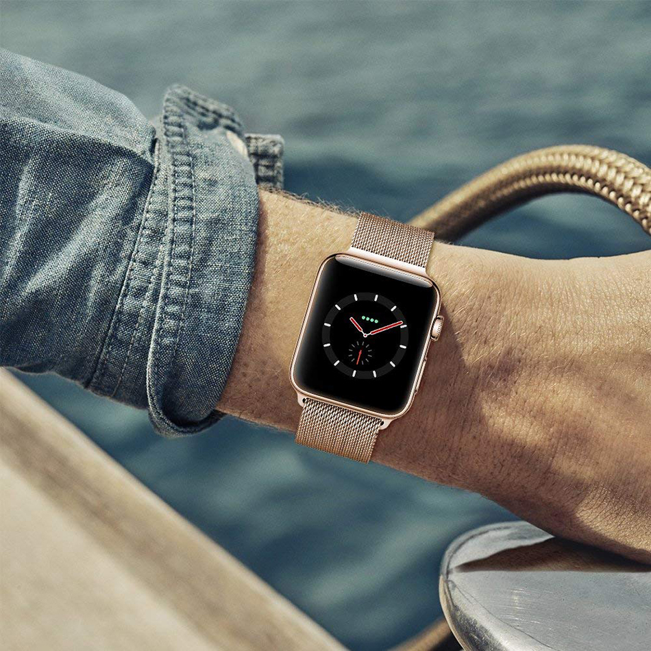 Iwatch 4 2025 gold milanese loop
